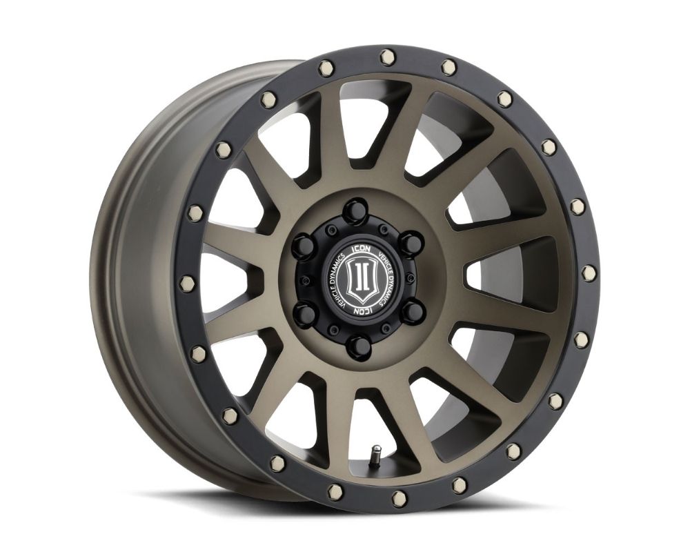 17 x 8.5 6x5.5 0 mm Offset 4.75 in. BS 106.1 mm Bore Bronze Compression Wheel