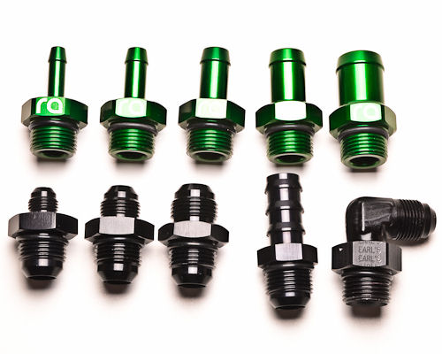 10AN Male to 10AN ORB Fitting, Black