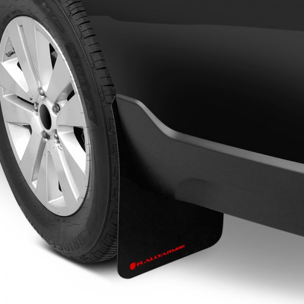 MF20-BAS-RD Universal Basic Plus Black Mud Flap with Red Logo