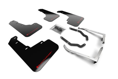 MF46-LTUR-BLK-RD UR Series Black Mud Flap Kit with Red  Logo for 2018-2020 Subaru Crosstrek