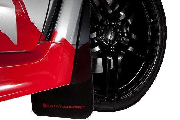 MF51-UR-BLK-RD Urethane Black Mud Flap with Red Logo for 2017-2019 Honda Civic Sport Touring
