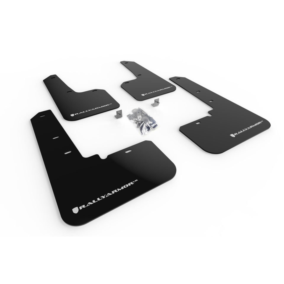 MF66-UR-BLK-WH UR Black Mud Flap with White Logo for 2020 Subaru Outback