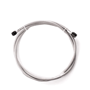 Stainless Steel Braided Line - Black - 2 ft - Quick Connect Fittings