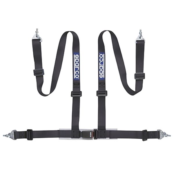 2 in. 4 Point Black Snap-in Belt