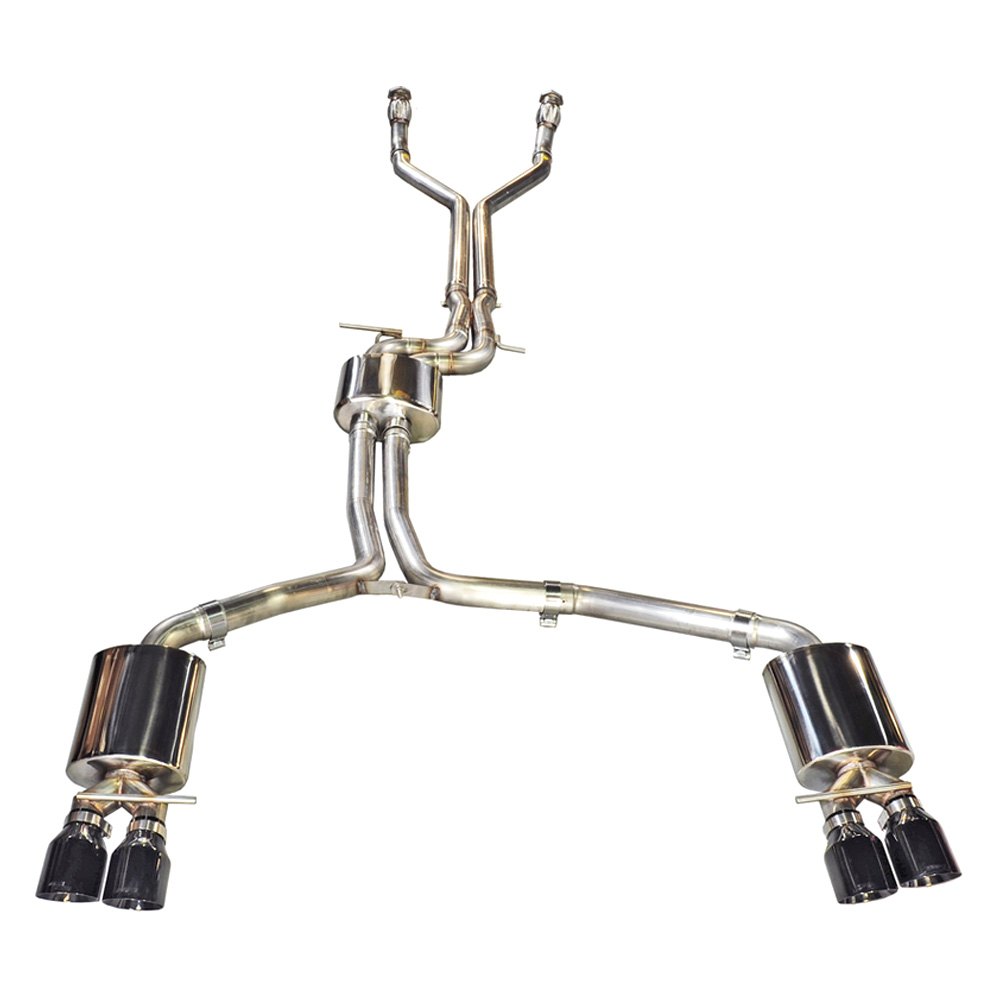 Touring Edition Exhaust - Quad Outlet Diamond Black Tips for Audi 8R SQ5