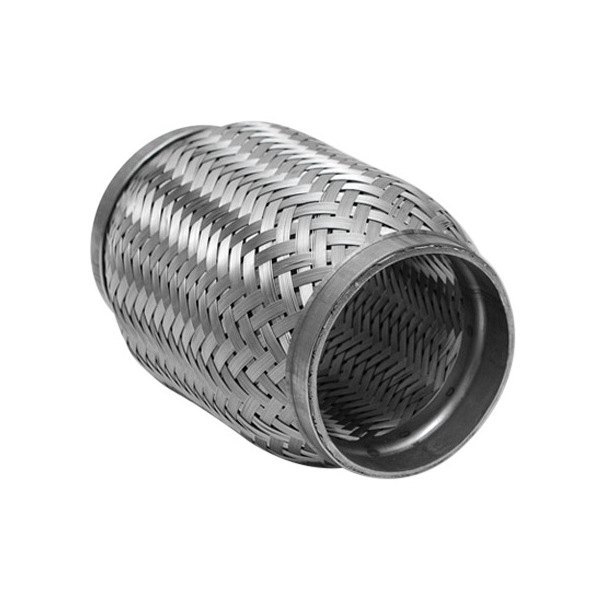 62806 Stainless Steel Flex Coupling with Inner Braid Liner, 2.5 in. Inlet & Outlet x 6 in. Flex