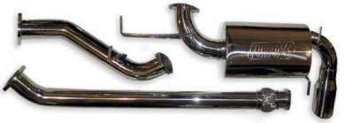 2008 Plus WRX Hatch Catback Exhaust Tips - Polished
