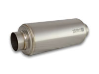 17535 3.5 in. Inlet & Outlet x 16 in. long Titanium Resonator
