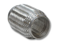 61108 3.5 in. Inlet & Outlet Stainless Steel Turbo Flex Coupling with Interlock Liner x 8 in. long