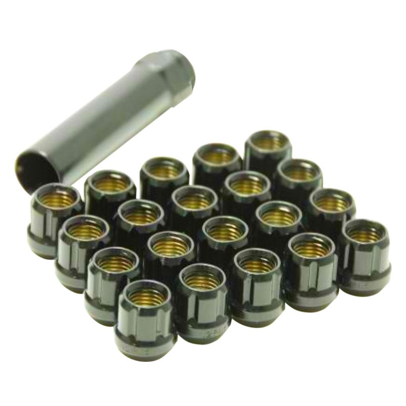 Muteki Open End Lug Nuts for 2008 Chevrolet Metro - Deep Black, 12 x 1.25 in.