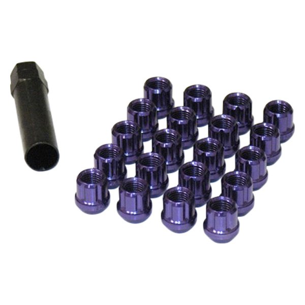 Muteki Open End Lug Nuts for 2008 Chevrolet Metro - Purple, 12 x 1.25 in.