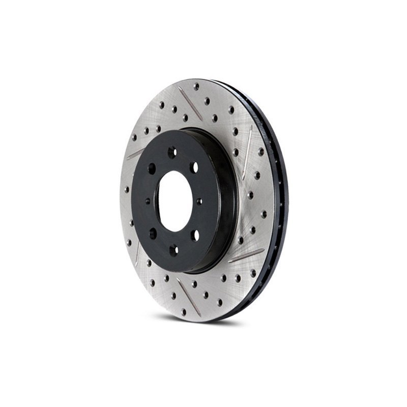 Picture of Stoptech 127.33062L Slotted & Drilled Sport Brake Rotor for 2016 Audi A1 - Front Left