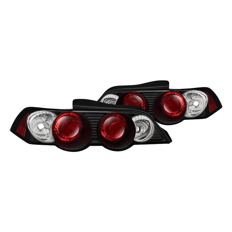 Black Euro Style Tail Lights for 2002-2004 Acura RSX - Black -  Whole-in-One, WH3839712