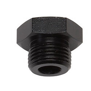 660273 6 AN Performance Straight Thread Plug Adapter - Black