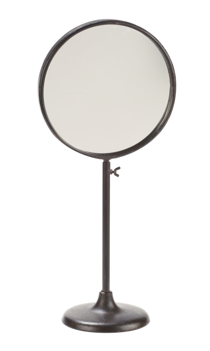 Picture of Tripar 42855 Industrial Adjustable Round Mirror Stand, Dark Brown