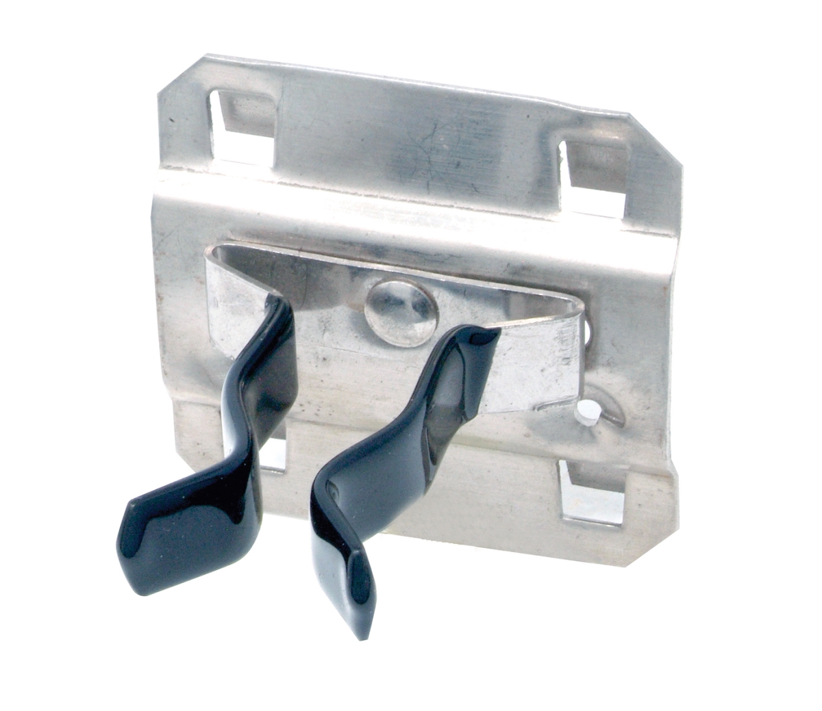 Picture of Stainless Steel LocHook V63107 0.75 to 1.25 in. Hold Range 0.875 in. Projection Vinyl Dipped Extended Spring Clip for SS LocBoard&#44; Stainless Steel - Pack of 3