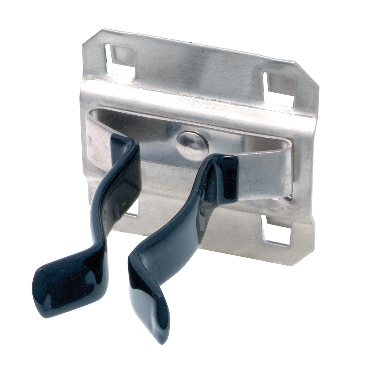 Picture of Stainless Steel LocHook V63120 1 to 2 in. Hold Range 2 in. Projection Vinyl Dipped Extended Spring Clip for SS LocBoard&#44; Stainless Steel - Pack of 3
