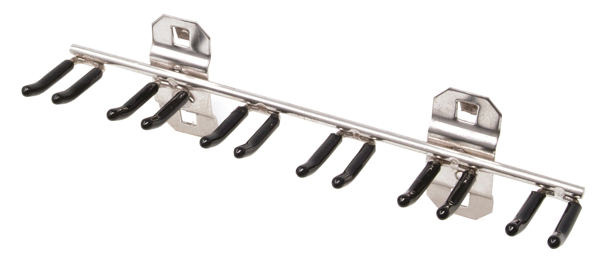 Picture of LocHook V66660 8.125 in. with 0.75 in. I.D. Vinyl Dipped Stainless Steel Multi-Prong Tool Holder for LocBoard
