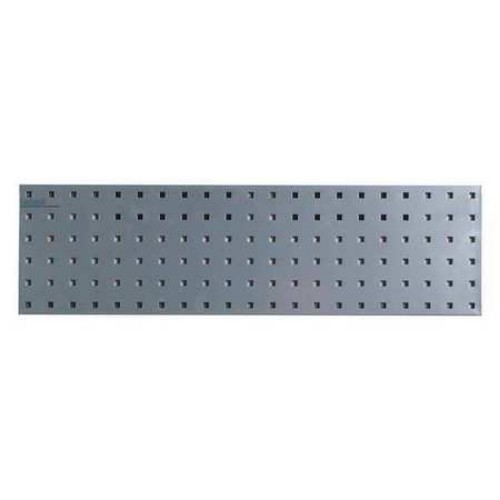 (1) 31.5 In. W x 9 In. H Silver Epoxy 18-Gauge Steel Square Hole Pegboard Strip