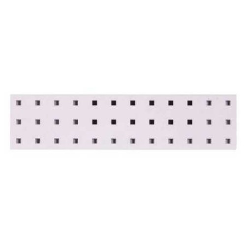 (1) 18 In. W x 4.5 In. H White Epoxy 18-Gauge Steel Square Hole Pegboard Strip