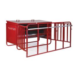 C10F 1000 lbs Creep Feeder with Feed Control Band, Red