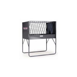 HHGF Equine Elevated Hay & Grain Feeder, Gray