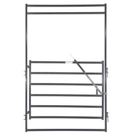 HWT56 6 x 5 ft. Horse Walk-Thru Gate, Gray