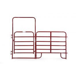 Picture of Tarter RRW64 6 x 4 ft. 6-Bar Heavy-Duty Standard Walk-Thru with Panel, Red