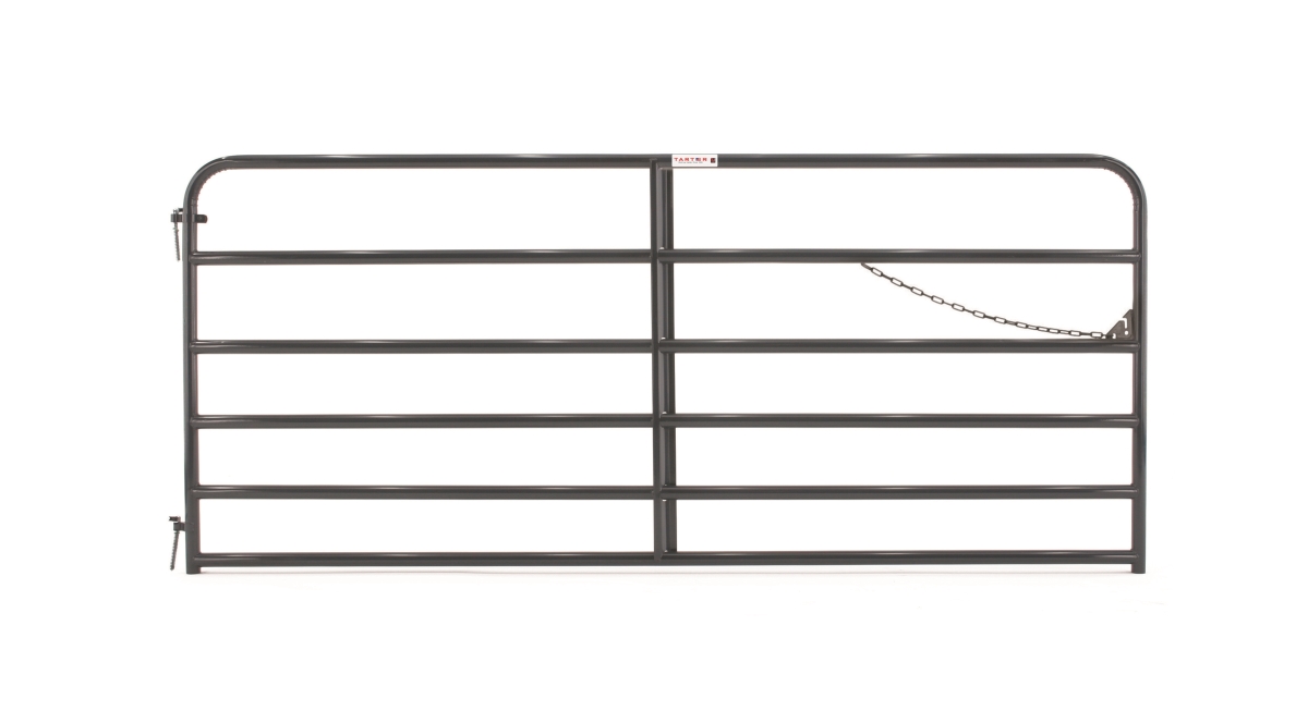 6EB10 10 ft. 19 Gauge 6 Bar American Gate, Blue - 1.75 in.