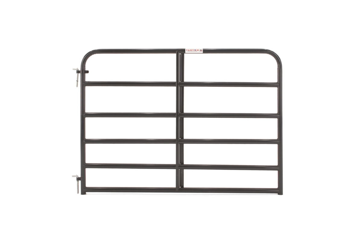 6EB6 6 ft. 19 Gauge 6 Bar American Gate, Blue - 1.75 in.