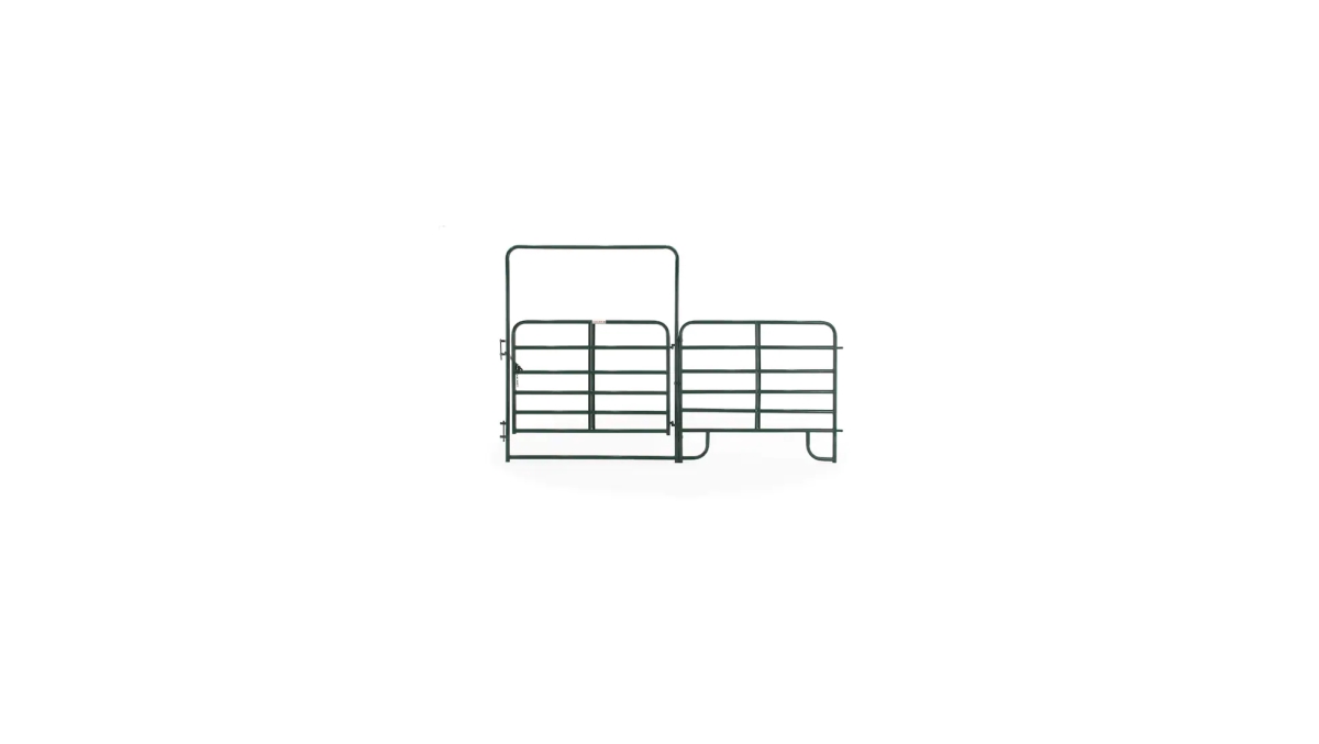 EWG66T 6 ft. Walk-Thru Gate with American Panel, Green - 6 ft.