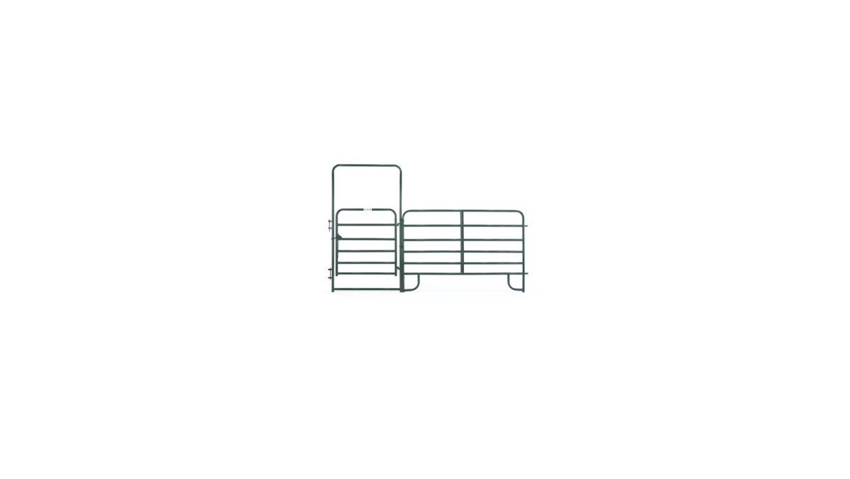 EWG84T 4 ft. Walk-Thru Gate with American Panel, Green - 8 ft.