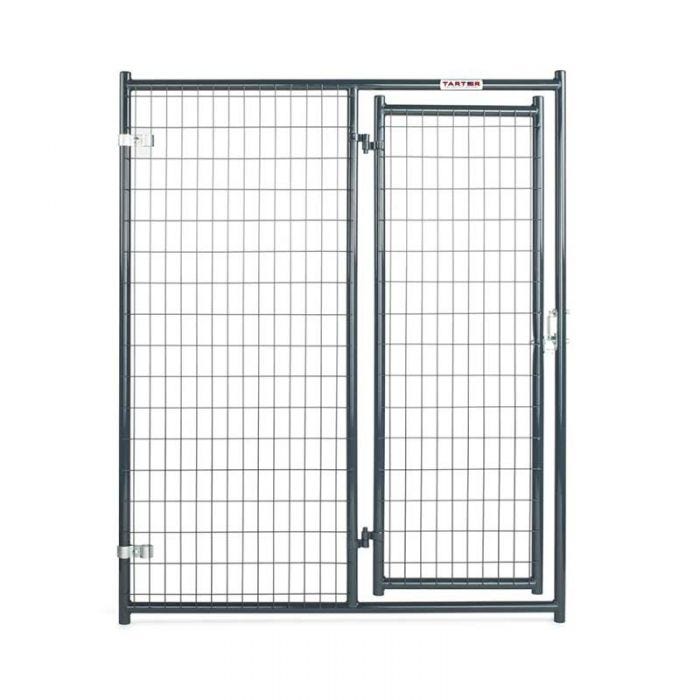 DKFMDB5 5 ft. Champion Kennel Front Panel with Door, Blue