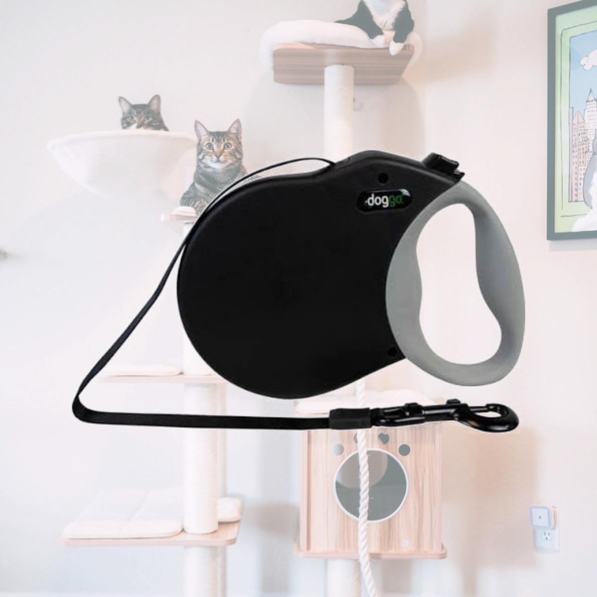 Picture of Pet Adventures Worldwide 224049 24 in. Retractable Dog Leash with Soft Grip - Black