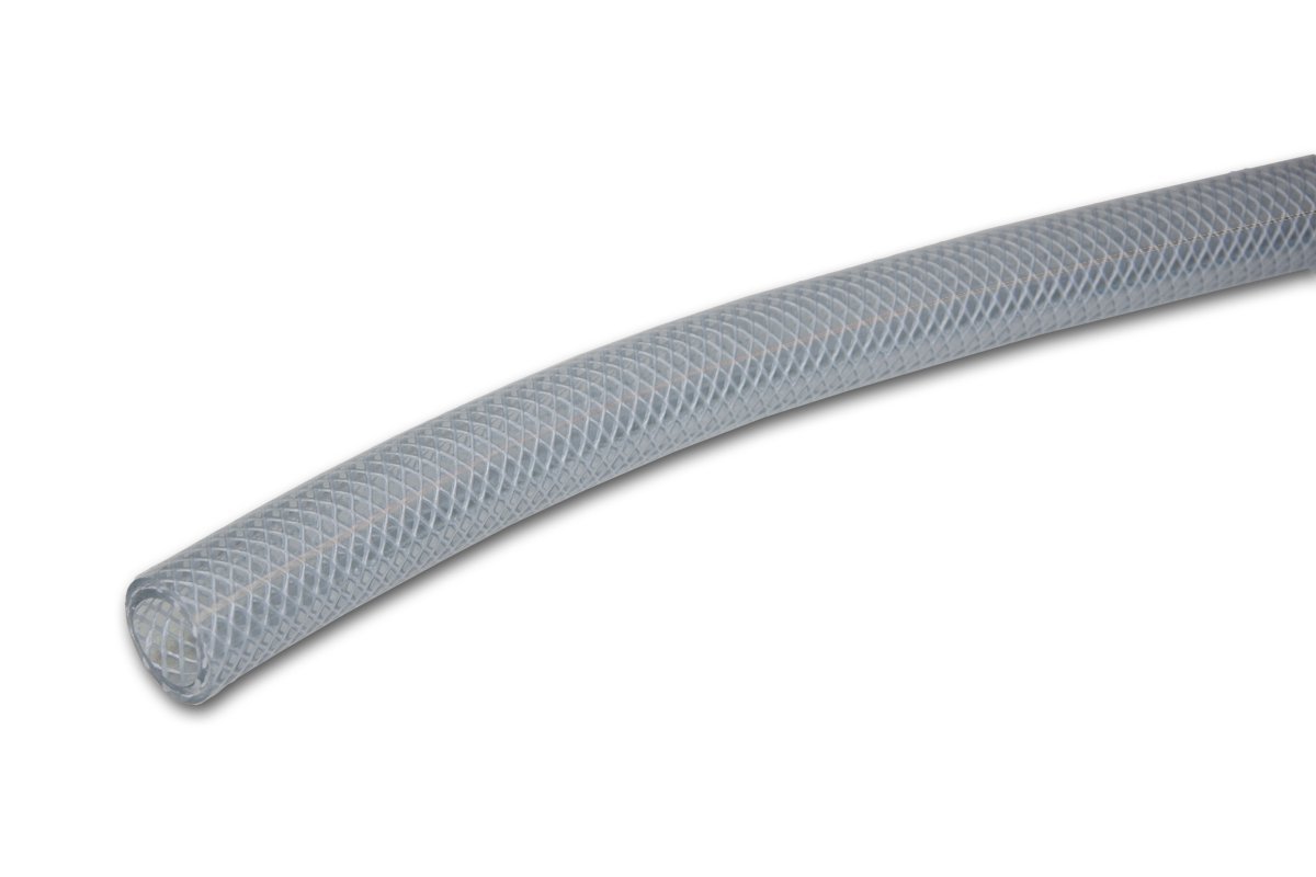 Picture of Abbott Rubber 224439 0.62 x 0.87 in. x 75 ft. Braid Tubing&#44; Clear
