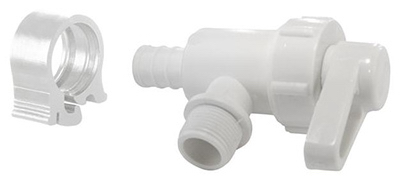 Flair-It PEXLock 1/2" Barb x 3/8" Compression Angle Valve White | by West Marine