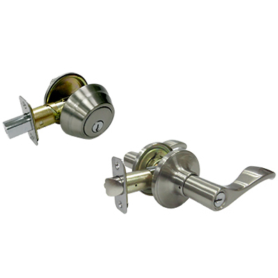 Tru-Guard Naples Entry Lever Lock - Stain Nickel
