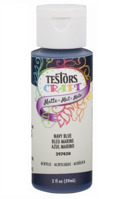 Picture of Testor 223551 2 oz Matte Acrylic Craft Paint - Navy Blue