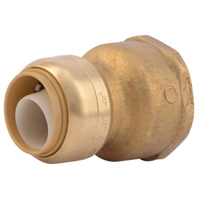 Sharkbite 3/4in Push T x 1in D FIP Water Softener Connector - U086LFA