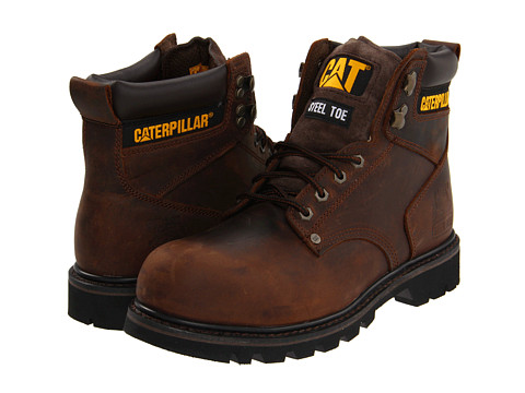 Picture of CAT Footwear 219984 7.5 in. Mens Second Shift Steel Toe Leather Boot&#44; Medium - Dark Brown