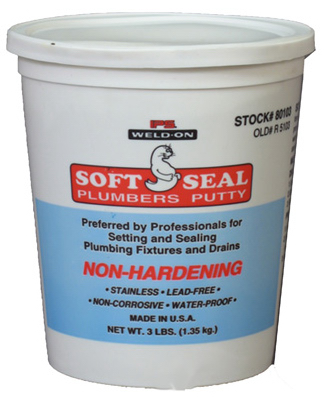 Soft Seal Gray Plumbers Putty 14 oz