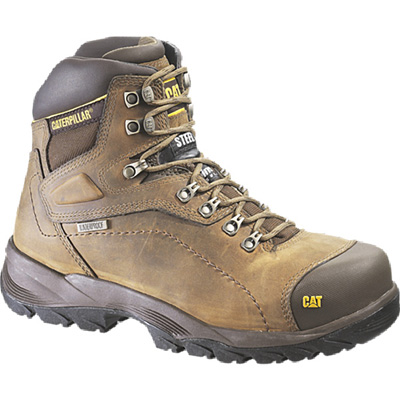 Picture of CAT Footwear 220034 7.5 in. Mens Diagnostic Steel Toe Leather Boot&#44; Medium - Dark Beige