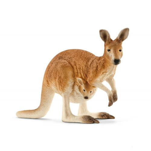 Picture of Schleich North America 224607 Kangaroo Toy Figure&#44; Brown