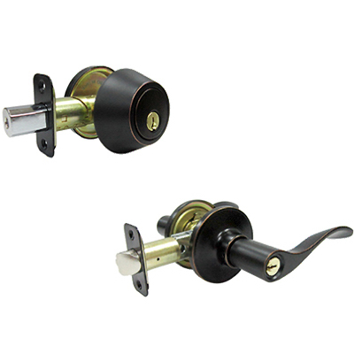 Tru-Guard Bergamo Combination Lever Lockset - Aged Bronze