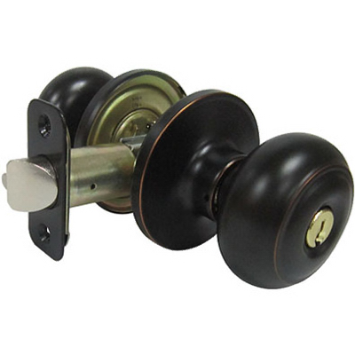 Tru-Guard Verona Fancy Mushroom Entry Knob Sets - Aged Bronze