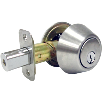Tru-Guard Double Cylinder Deadbolt, Stainless Steel