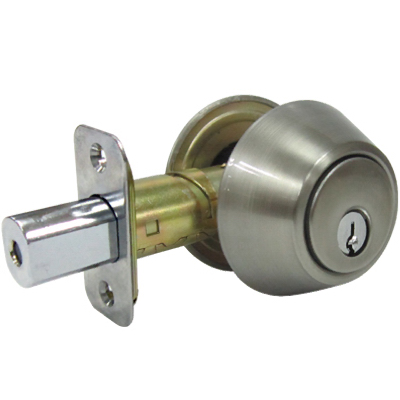 Tru-Guard Double Cylinder Deadbolt, Satin Nickel