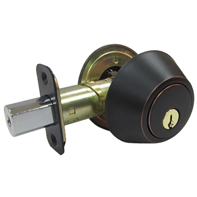 Tru-Guard Double Cylinder Deadbolt, Aged Bronze