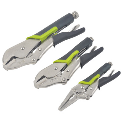 Picture of Apex Tool Group 213182 Master Mechanic 3 Piece Locking Plier Set