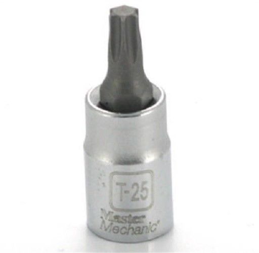 0.25 in. Drive Master Mechanic T25 Torx Bit Socket